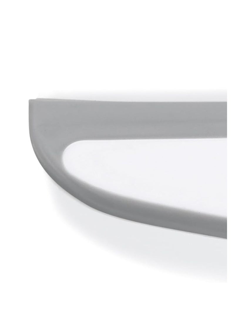Generic Bath & kitchen windows wiper with wall mount non slip handle durable pp plastic perfect for cleaning shower tiles & smooth surfaces easy wall attachment via gluing or screwing grey.  - Image 2