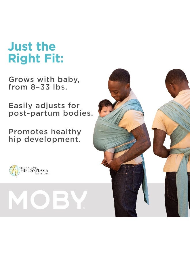 Moby Wrap Baby Carrier | Element | Baby Wrap Carrier for Newborns & Infants | #1 Baby Wrap | Baby Gift | Keeps Baby Safe & Secure | Adjustable for All Body Types | Perfect for Mom & Dad | Hydro - Image 2