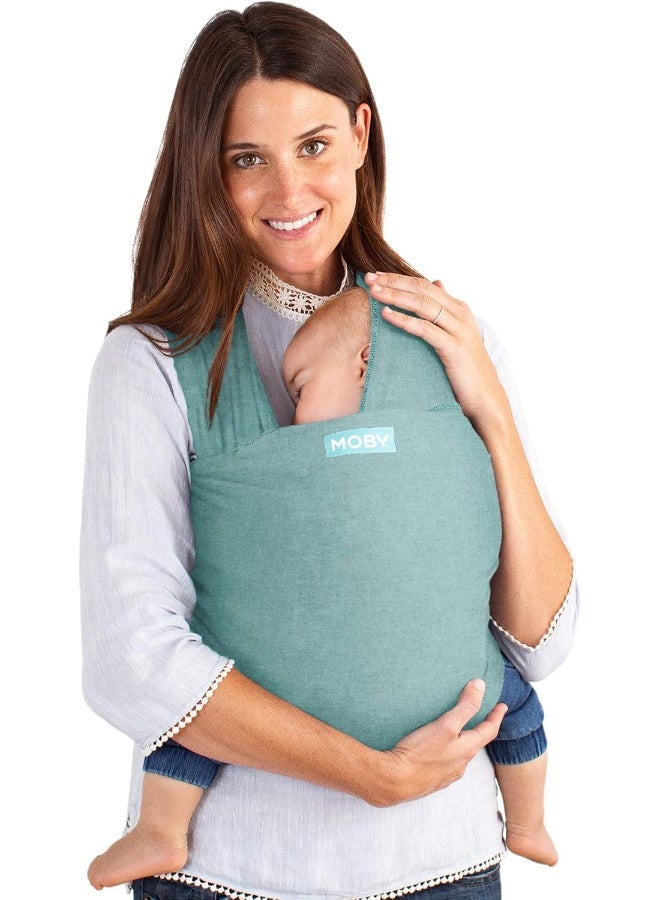 Moby Wrap Baby Carrier | Element | Baby Wrap Carrier for Newborns & Infants | #1 Baby Wrap | Baby Gift | Keeps Baby Safe & Secure | Adjustable for All Body Types | Perfect for Mom & Dad | Hydro - Image 1