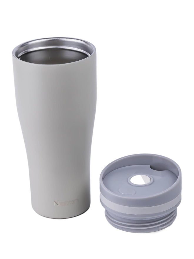 Nessan Insulated Stainless Steel Vacuum Mug, 360ml - Beige - Image 2