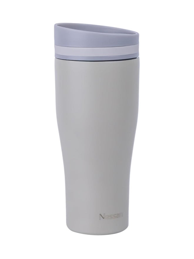 Nessan Insulated Stainless Steel Vacuum Mug, 360ml - Beige - Image 1