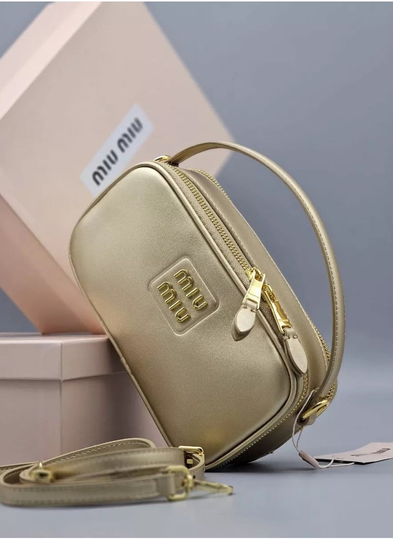 Miu Miu Leather and Patent Leather Shoulder Bag  - Image 2