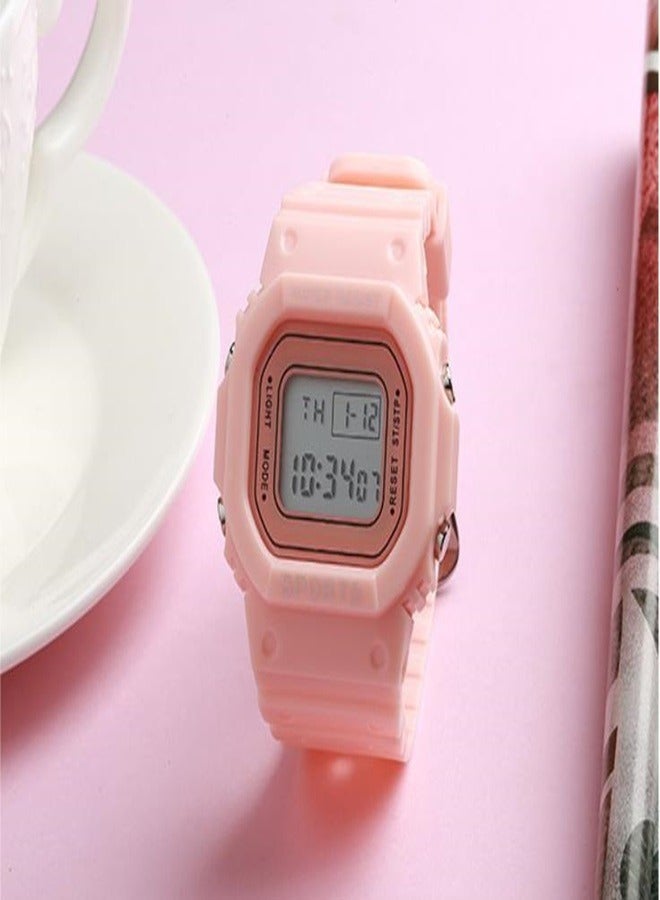 Smart Multifunctional Student Watch Fashion Square Simple Waterproof Electronic Watch - Image 2