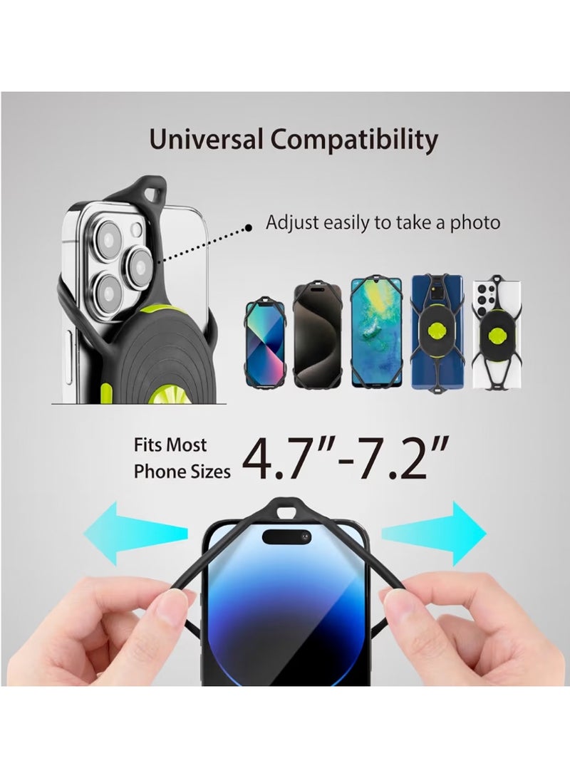 BONE Running Phone Armband Holder, Phone Holder for Jogging, Adjustable Band, Quick Release Sports Armband for iPhone 16 15 14 13 12 Samsung Galaxy, Fits 4.7"-7.2" Phone-Run Tie Connect Kit 2 Magnetic - Image 2