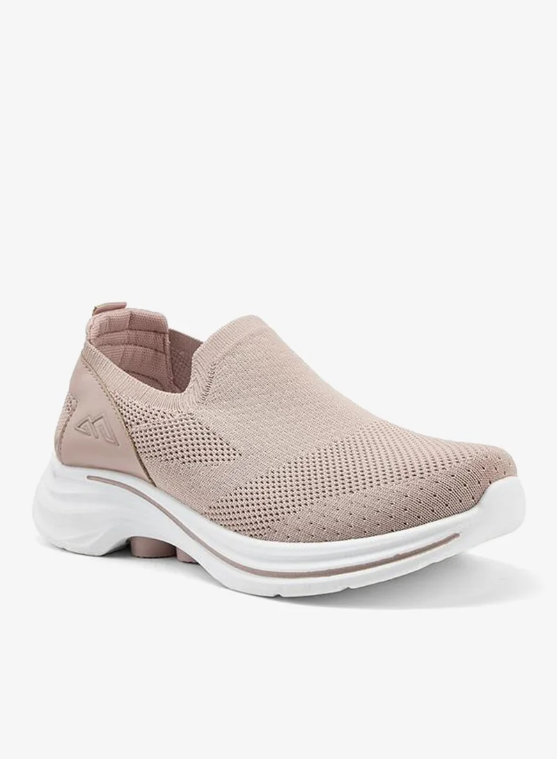 Oaklan By Shoexpress Textured Slip-On Sports Shoes With Pull Tab