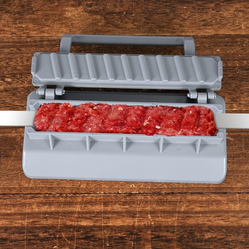 XIHIRCD Kebab Maker, Plastic Kebab Maker Machine Press Reusable Easy Kebab Maker Barbecue Skewers Kebab Maker Grill Tool for Turkish Kebab Outdoor Barbecue Party BBQ Gadget - Image 4