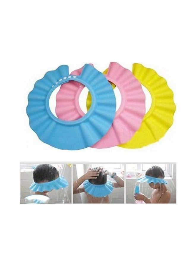 NOBILEA Baby Shower Caps, Baby Bath Cap Adjustable Safe Soft // Baby Shower Cap for New Born Baby Shower Hair Wash Cap For Children (Multi-Colored) - Image 2
