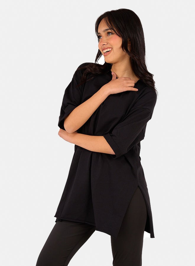 Clue Oversized Cotton T-Shirt - Image 2