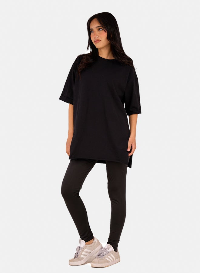 Clue Oversized Cotton T-Shirt - Image 4