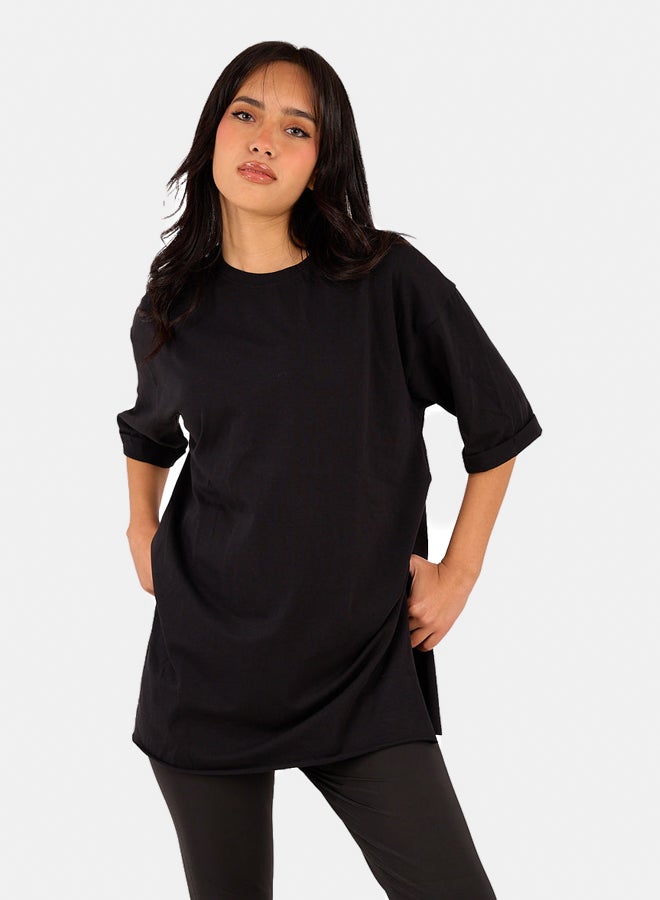 Clue Oversized Cotton T-Shirt - Image 5