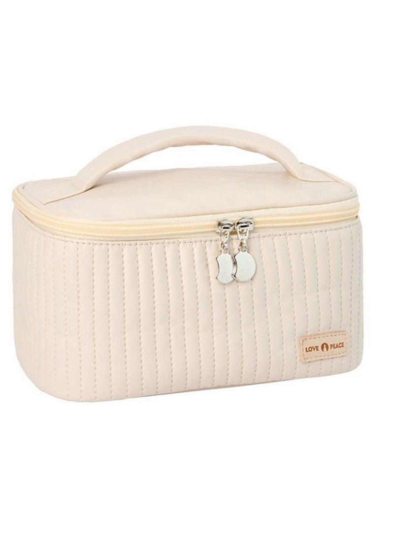 MIXDE Portable Toiletry Bag Makeup Bag Cosmetic Bags with Soft PU Material - Image 1