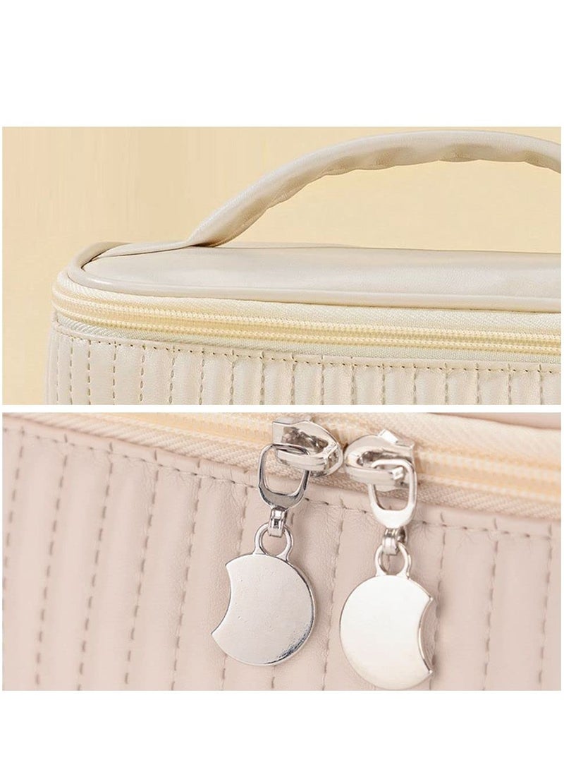 MIXDE Portable Toiletry Bag Makeup Bag Cosmetic Bags with Soft PU Material - Image 4