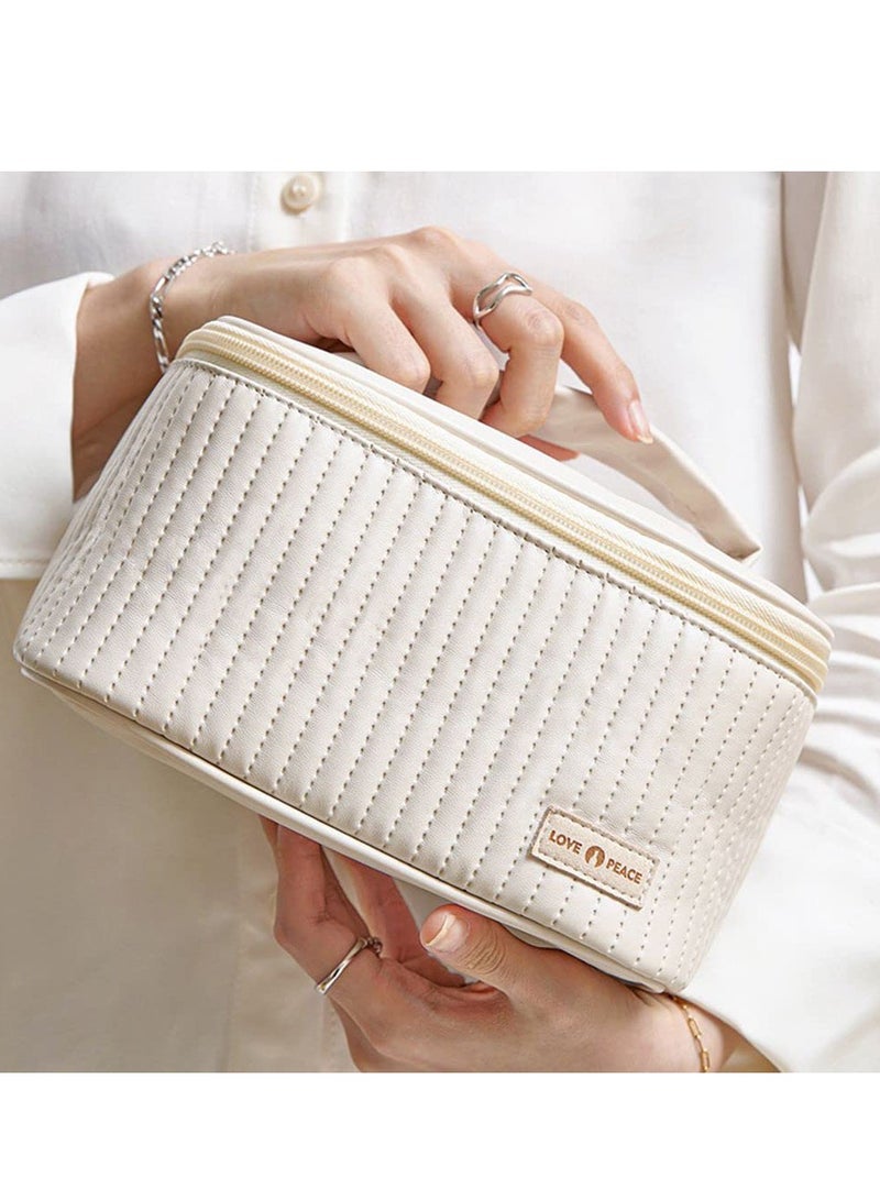 MIXDE Portable Toiletry Bag Makeup Bag Cosmetic Bags with Soft PU Material - Image 5