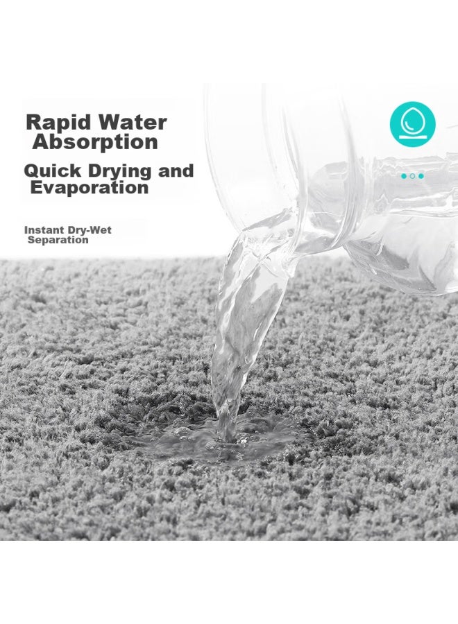 Dajiang Antibacterial Bathroom Mat, Toilet Hotel Floor Towel, Bathroom Entrance Absorbent Mat, Bathroom Mat, 40x60cm - Image 5