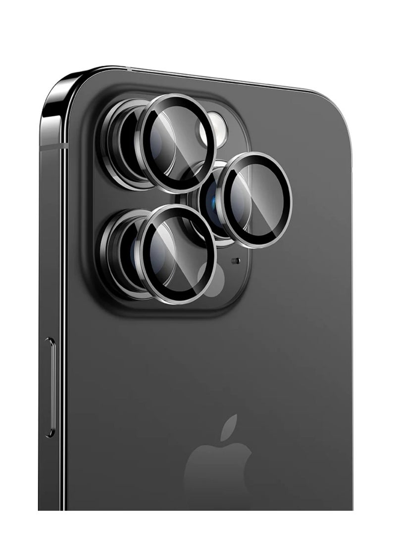 DIGI CORE - iPhone Full Coverage Set iPhone 14 Pro Max Screen Protector 3 Pack 6.7 Inch 2.5D Curved Edges With iPhone Camera Lens And Anti-Scratch iPhone Back PVC Clear Sheet (iPhone 14 Pro Max,Space Black) - Image 1