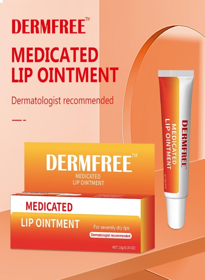 DERMFREE Medicated Lip Ointment, 0.35 oz, Helps Provide Relief of Symptoms of Cold Sores and Dry Lips, Pain Relief from Lip Sores & Blisters, Healing Lip Balm Ointment, 1 Pack - Image 5