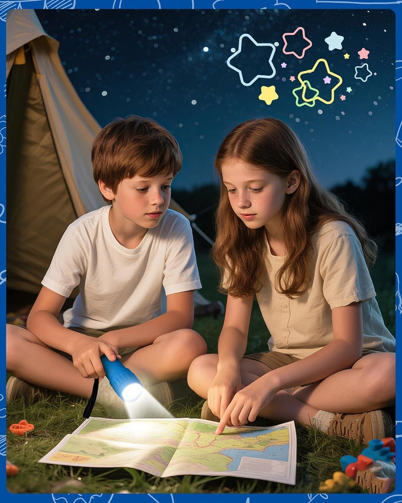 EverBrite 9-LED Flashlight 6-Pack Impact Handheld Torch Assorted Colors with Lanyard 3AAA Battery Included (Hurricane Supplies, Camping, Hiking, Emergency, Hunting) - Image 2