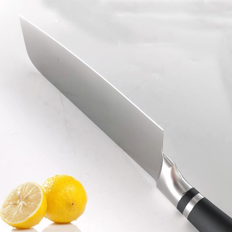 RoarCraft Knife Stainless Steel Blade Meat Cleaver Knife for Kitchen Chopping High Carbon Ultra Sharp Santoku Knives Cooking Chef Butcher Knife for Meat and Vegetable B C 1 - Image 3