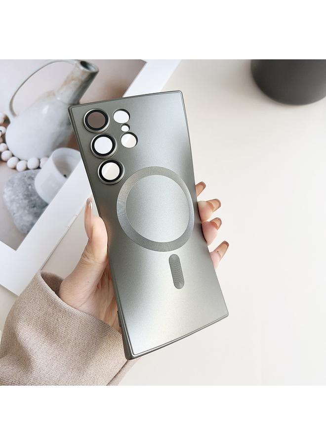 اس-توب جراب لهاتف Samsung Galaxy S24 Ultra 5G، جراب هاتف Magsafe Liquid TPU مطلي معدني - Image 3