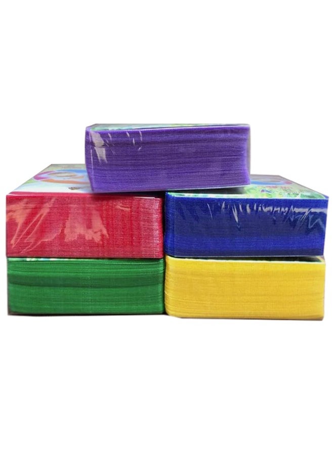 أوفيس ميكر Office Maker  100 Pieces CD/DVD Sleeves Plastic Sleeve Disc Sleeves for CD/DVD Storage (5-color bundle)  - Image 1