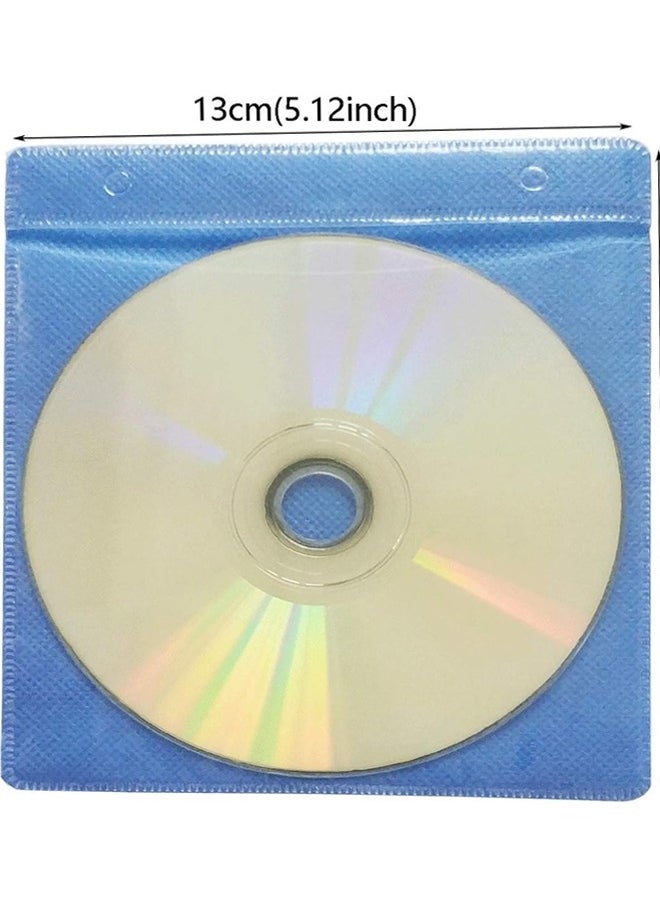 أوفيس ميكر Office Maker  100 Pieces CD/DVD Sleeves Plastic Sleeve Disc Sleeves for CD/DVD Storage (5-color bundle)  - Image 2