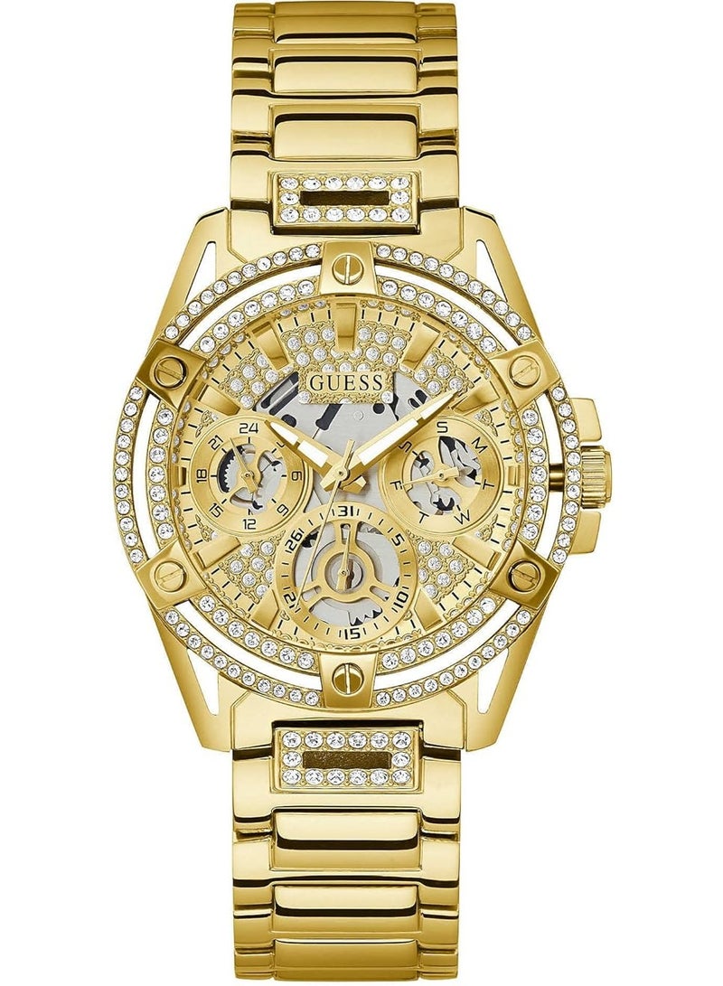 GUESS Queen Women’s Gold Tone Stainless Steel Watch GW0464L2 - Image 1