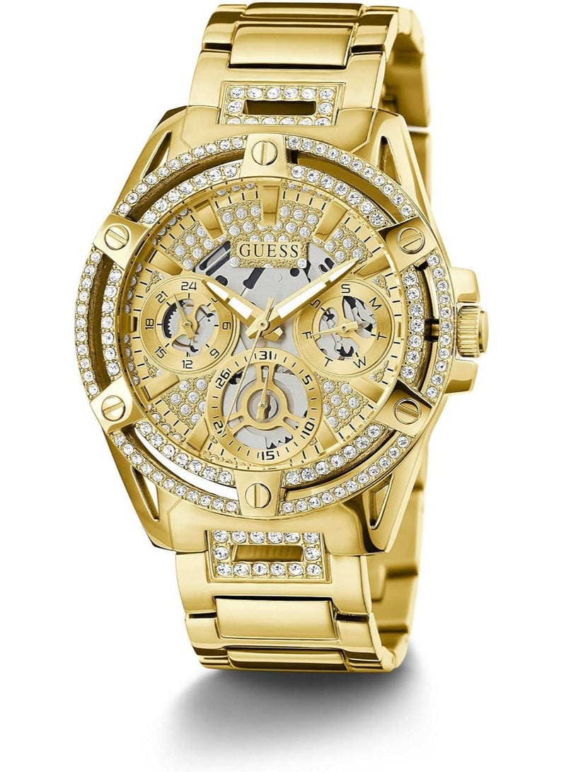 GUESS Queen Women’s Gold Tone Stainless Steel Watch GW0464L2 - Image 3