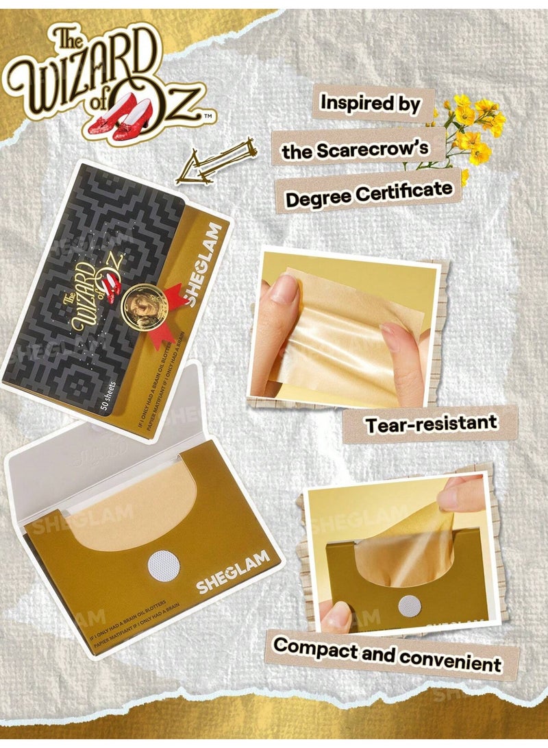 SHEGLAM The Wizard of OZ™ If I Only Had A Brain Oil Blotters Sheets  - Image 3