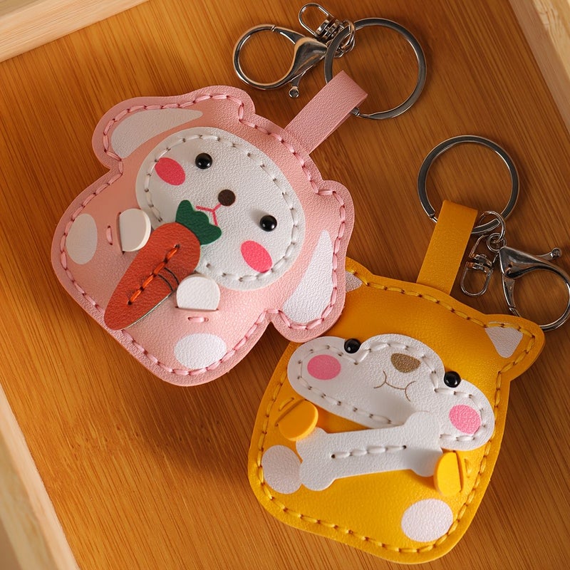 Kitten DIY Wallet Making Supplies Hand Sewn Cartoon Bag Charm Semi Finished Keychain - Image 5