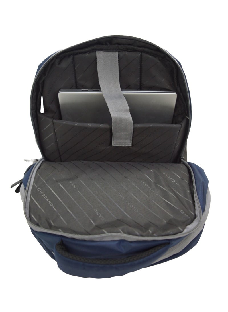 GIORDANO - Giordano Orion Backpack Blue Grey 19-Inches, Travel-Friendly & Versatile Lightweight Bag with Multi-Compartment, Laptop Padding – Ideal Bag for Men Women Office Work Outdoor - Image 1