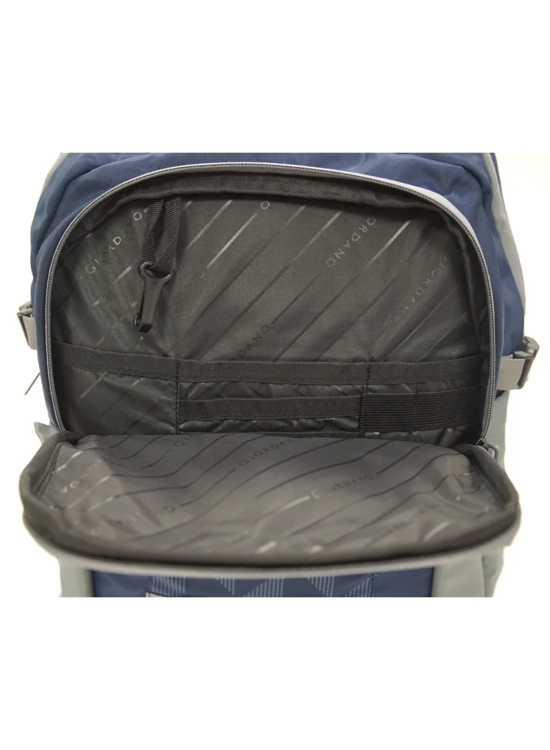 جيوردانو Giordano Orion Backpack Blue Grey 19-Inches, Travel-Friendly & Versatile Lightweight Bag with Multi-Compartment, Laptop Padding – Ideal Bag for Men Women Office Work Outdoor