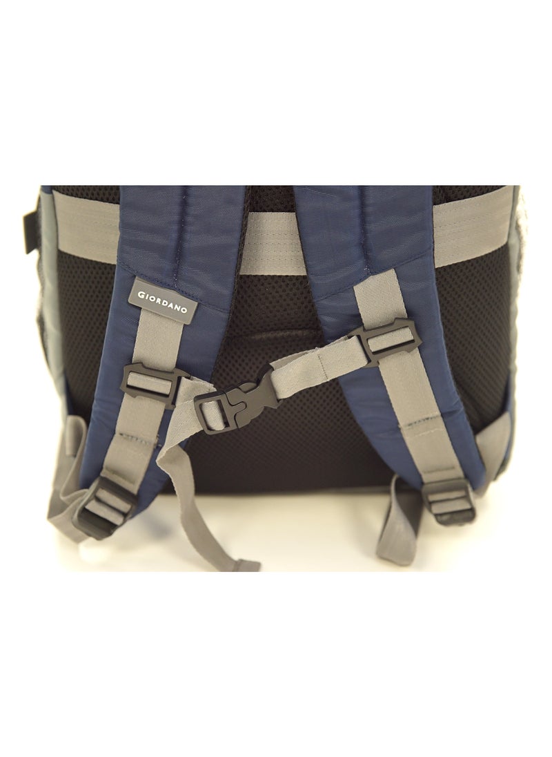 GIORDANO - Giordano Orion Backpack Blue Grey 19-Inches, Travel-Friendly & Versatile Lightweight Bag with Multi-Compartment, Laptop Padding – Ideal Bag for Men Women Office Work Outdoor - Image 1