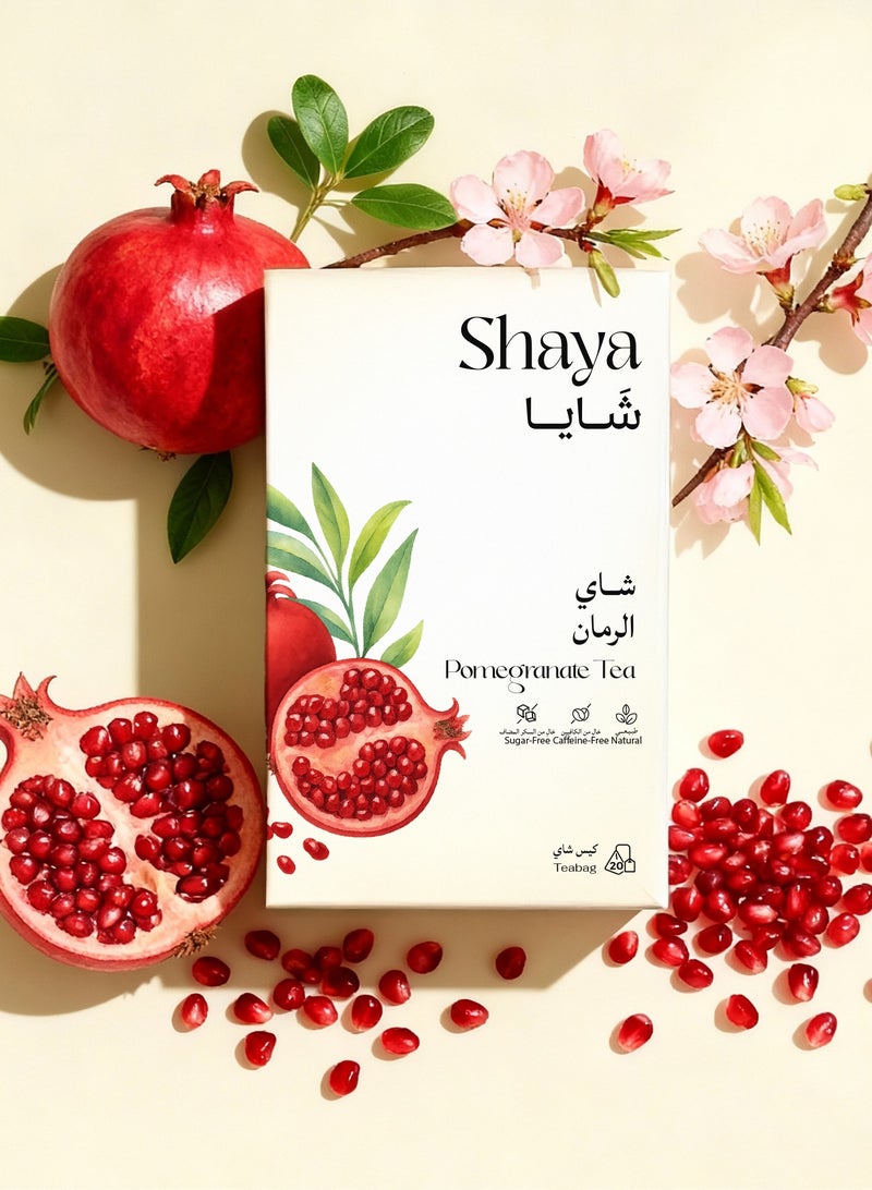 شايا شاي الرمان  100%، 20 كيس - Image 1