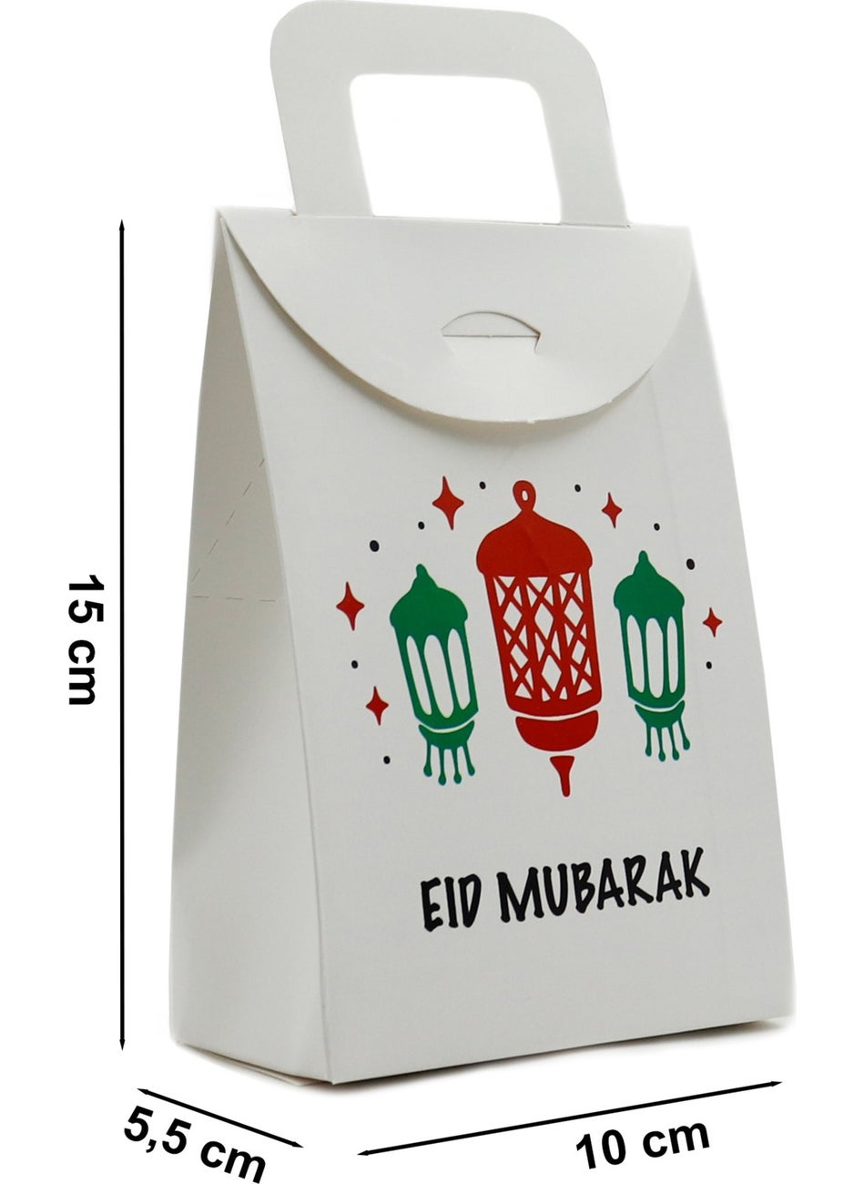 Repro Design 10 x 15 cm White 3 Pieces Eid Mubarak Printed Empty Tissue Box, Candy, Pocket Money, Gift Box,  - Image 3