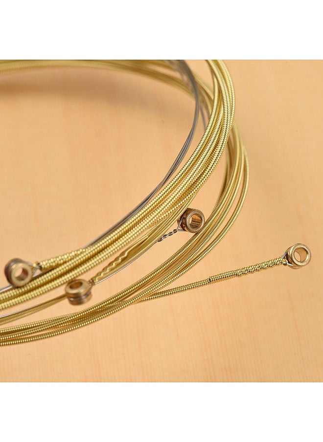 Generic - 6 Pcs Guitar Strings Acoustic Guitar Strings Steel Core Rust Proof Coated String For 6 String Guitar - Image 1