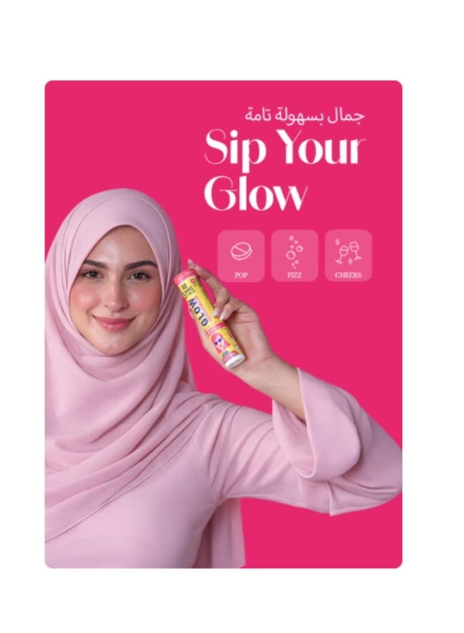 CHIC NUTRIX GLOW - Japanese Glutathione & Vit. C for skin radiance & even tone - 10 Effervescent Tablets, Strawberry-Lemon flavour - Image 3