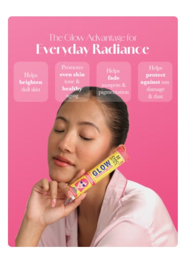 CHIC NUTRIX GLOW - Japanese Glutathione & Vit. C for skin radiance & even tone - 10 Effervescent Tablets, Strawberry-Lemon flavour - Image 2