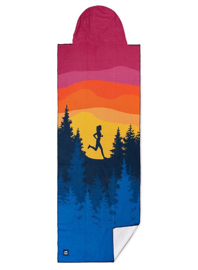 Gone For a Run Running Performance Hooded Seat Cover Towel | Happy Hour - Image 1