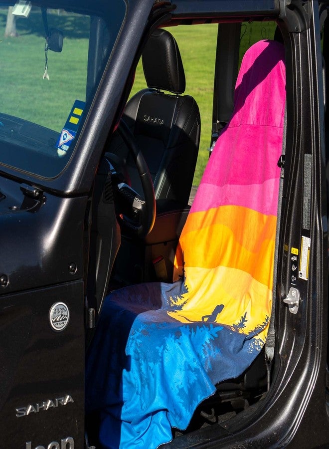 Gone For a Run Running Performance Hooded Seat Cover Towel | Happy Hour - Image 2
