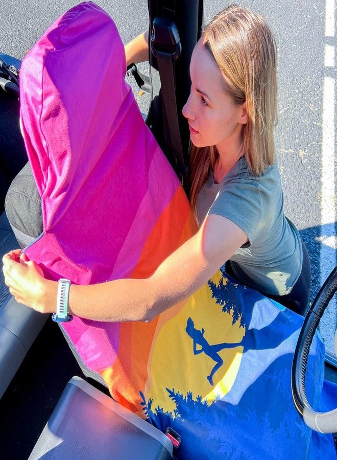 Gone For a Run Running Performance Hooded Seat Cover Towel | Happy Hour - Image 5