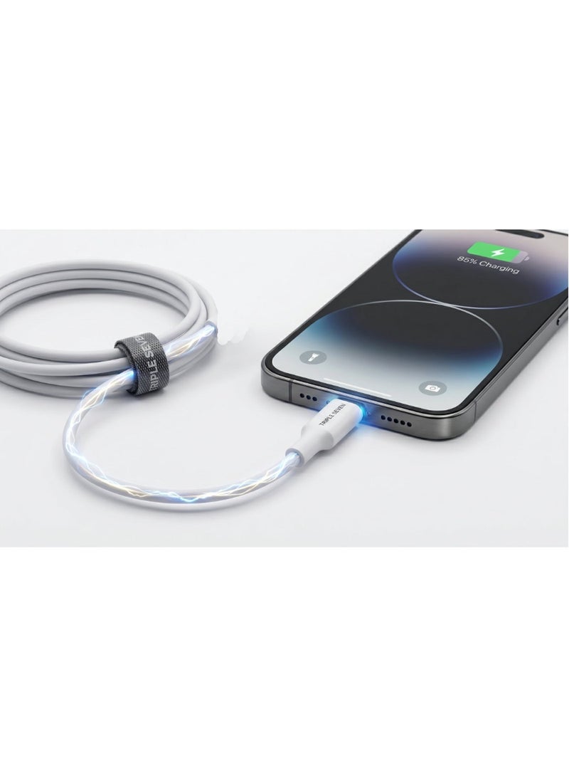 777 كابل T7-102 USB-C إلى USB-C - شحن سريع بقوة 100 واط - آمن - متوافق مع أجهزة Type-C - Image 5