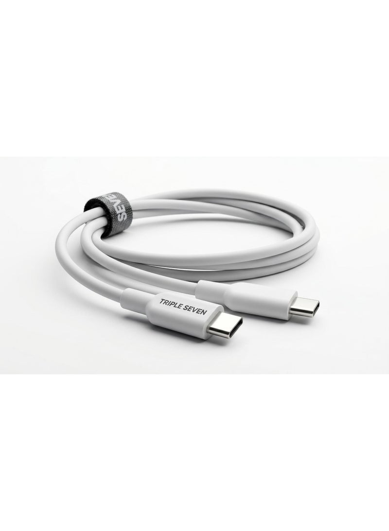 777 كابل T7-102 USB-C إلى USB-C - شحن سريع بقوة 100 واط - آمن - متوافق مع أجهزة Type-C - Image 3