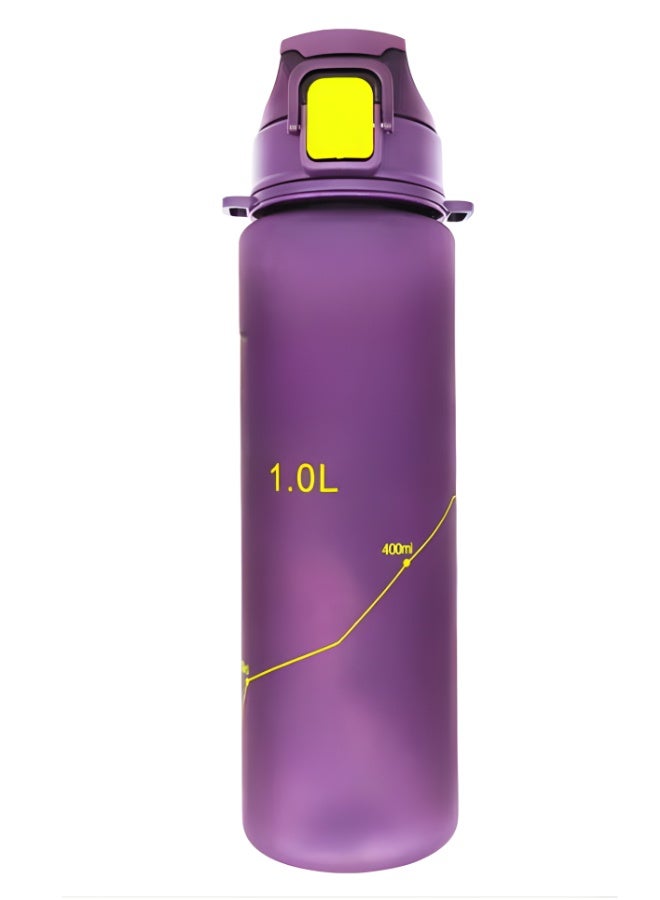 Twisoo Sports Water Bottle - Leak Proof and Hygienic Tritan Water Bottle, BPA Free with Food Grade Plastic and Silicone, Perfect for Office, Gym, Durable for Daily Use (Purple  ) - Image 1