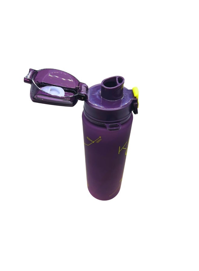 Twisoo Sports Water Bottle - Leak Proof and Hygienic Tritan Water Bottle, BPA Free with Food Grade Plastic and Silicone, Perfect for Office, Gym, Durable for Daily Use (Purple  ) - Image 3