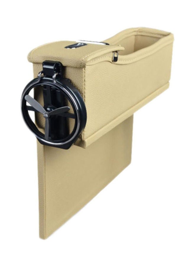 Loquat Leather Car Seat Organizer With Fan - Image 1