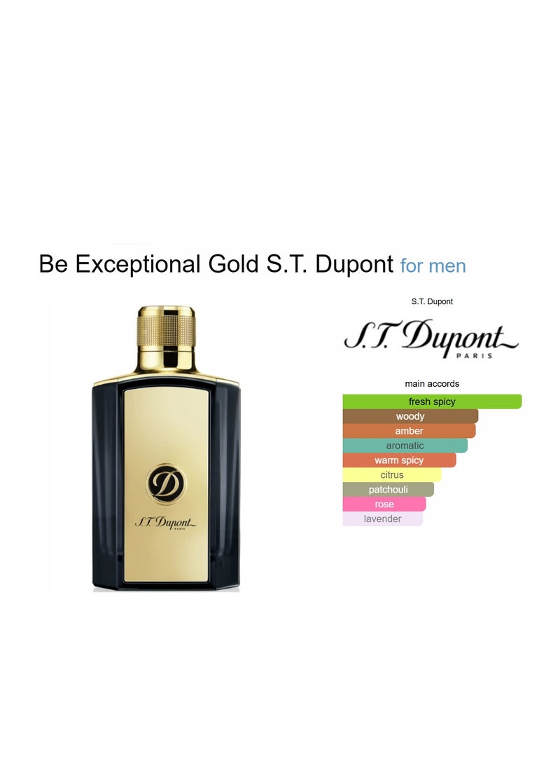 S.T. Dupont PARIS Be Exceptional Gold For Men EDP 50ml  - Image 3