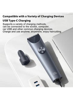 Xiaomi MIJIA Hair Trimmer Clipper 2 Professional Clippers Titanium Alloy Blade Rechargeable Barber-Grey  - Image 5