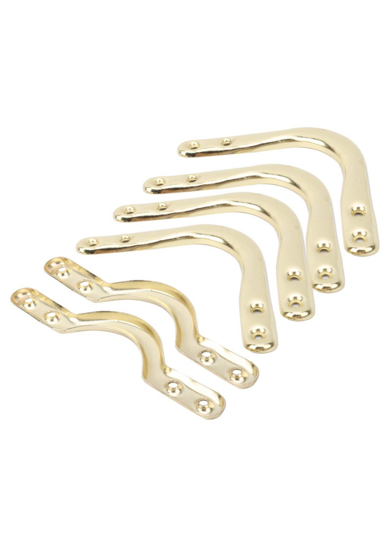 SOLARAE Billiard Pocket Bracket, 6Pcs 4in Pool Table Corner Pocket Brackets Accessories For Billiards Web Net Bags - Image 1