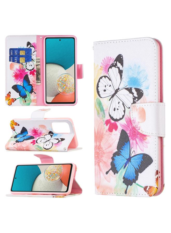 اس-توب جراب جلدي لهاتف Samsung Galaxy A53 5G بنمط رسم ملون - Image 1