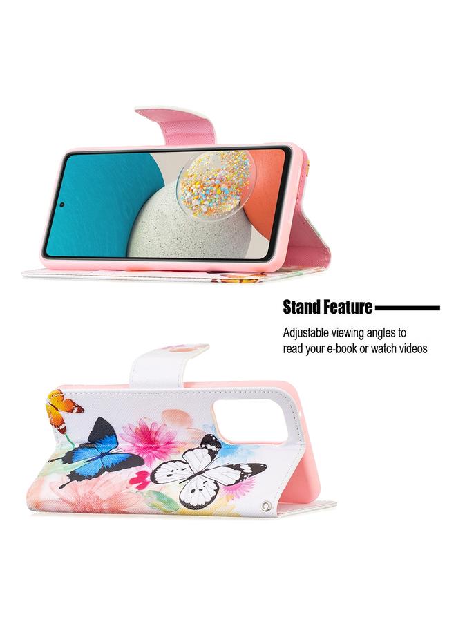 اس-توب جراب جلدي لهاتف Samsung Galaxy A53 5G بنمط رسم ملون - Image 4